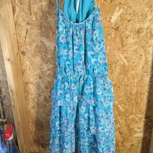 LC Lauren Conrad Kids Floral Blue Dress